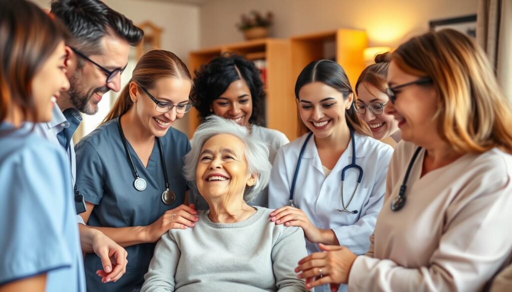 experienced caregiving team