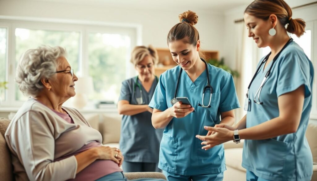 skilled nursing care team